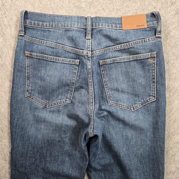 Madewell The Perfect Vintage Jeans Womens 27 Blue High Rise Straight Button Fly - Picture 14 of 15